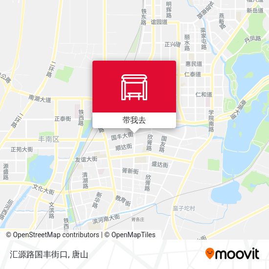 汇源路国丰街口地图