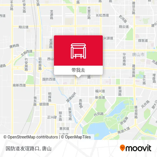 国防道友谊路口地图