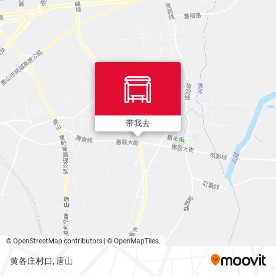 黄各庄村口地图