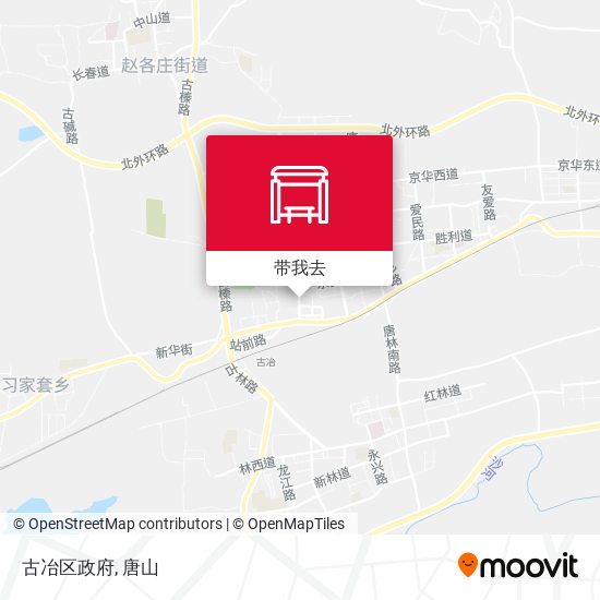 古冶区政府地图