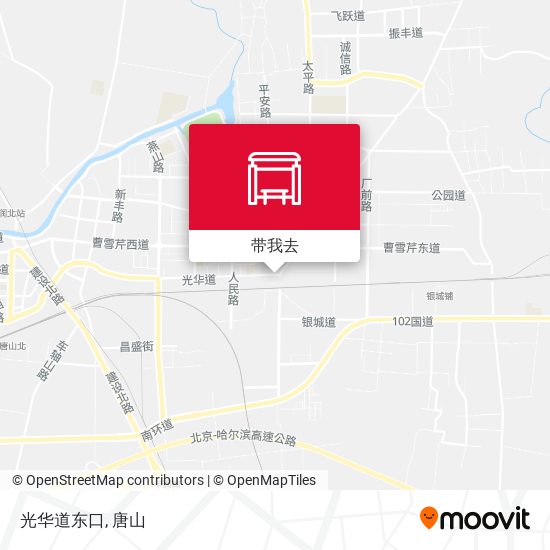 光华道东口地图