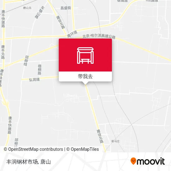 丰润钢材市场地图