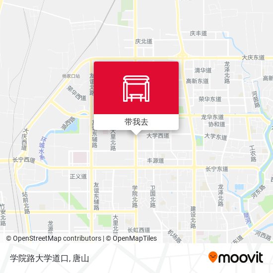 学院路大学道口地图