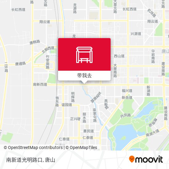 南新道光明路口地图