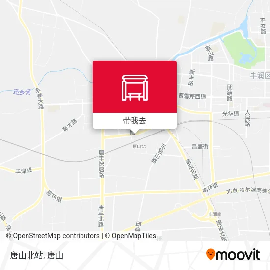 唐山北站地图