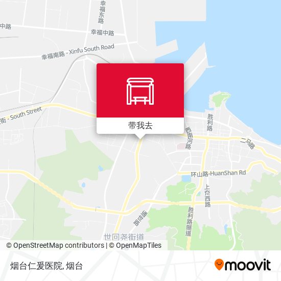 烟台仁爰医院地图