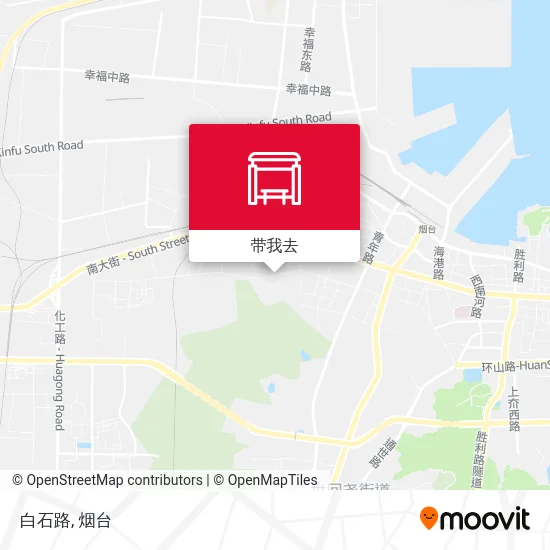 白石路地图