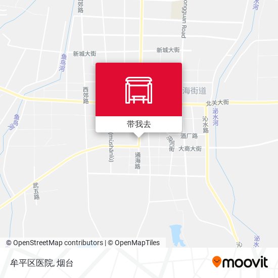 牟平区医院地图