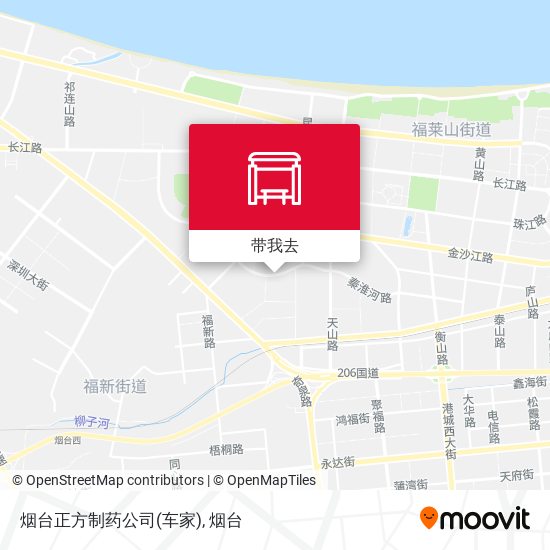 烟台正方制药公司(车家)地图