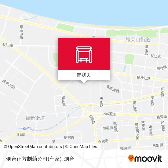 烟台正方制药公司(车家)地图