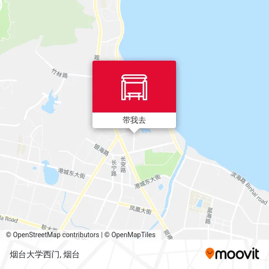 烟台大学西门地图