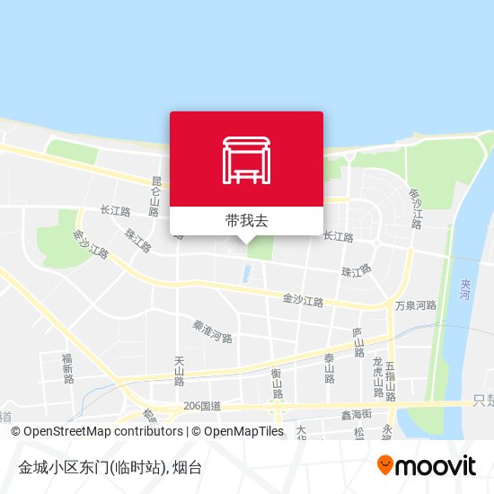 金城小区东门(临时站)地图