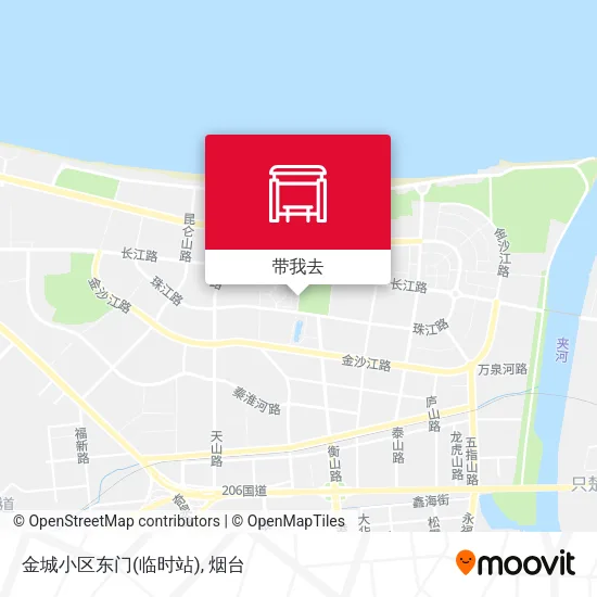 金城小区东门(临时站)地图