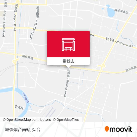 城铁烟台南站地图