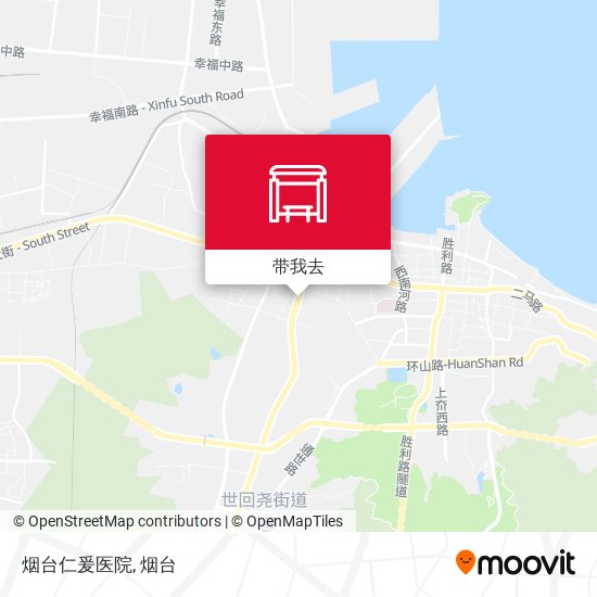 烟台仁爰医院地图