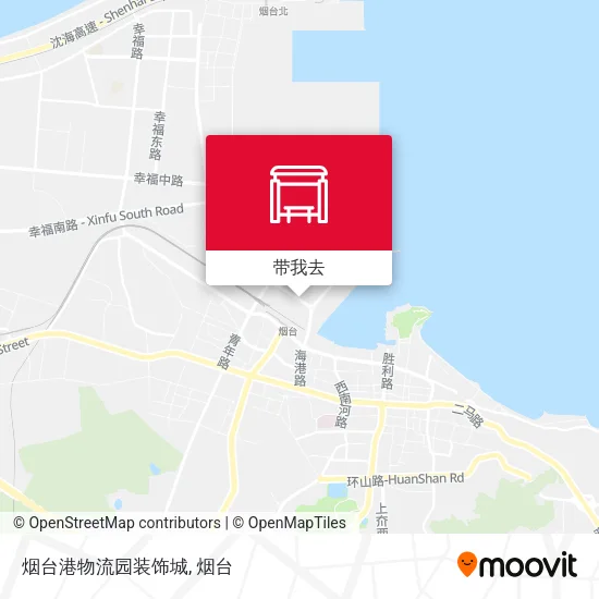 烟台港物流园装饰城地图