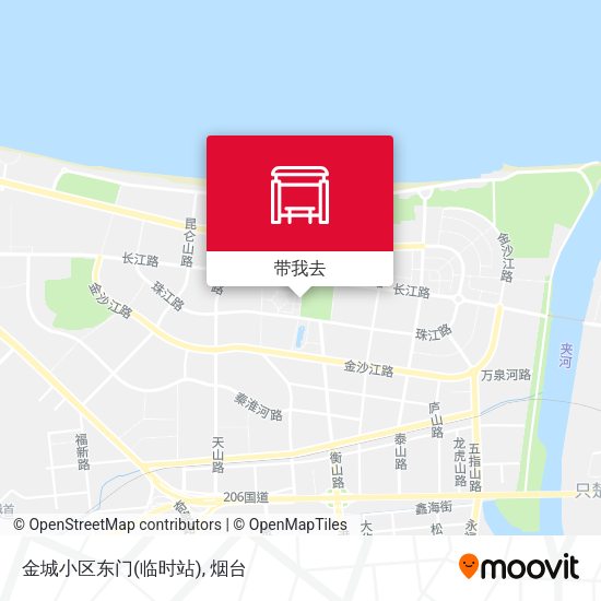 金城小区东门(临时站)地图