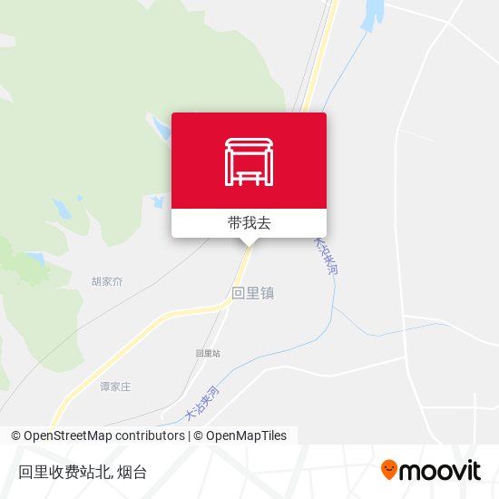 回里收费站北地图