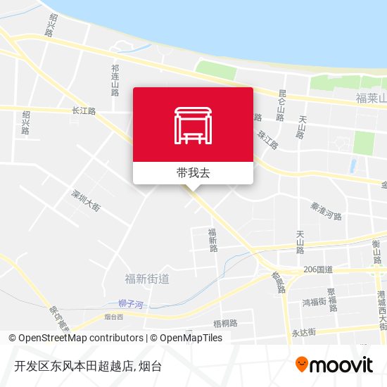 开发区东风本田超越店地图