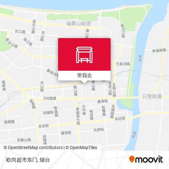 欧尚超市东门地图