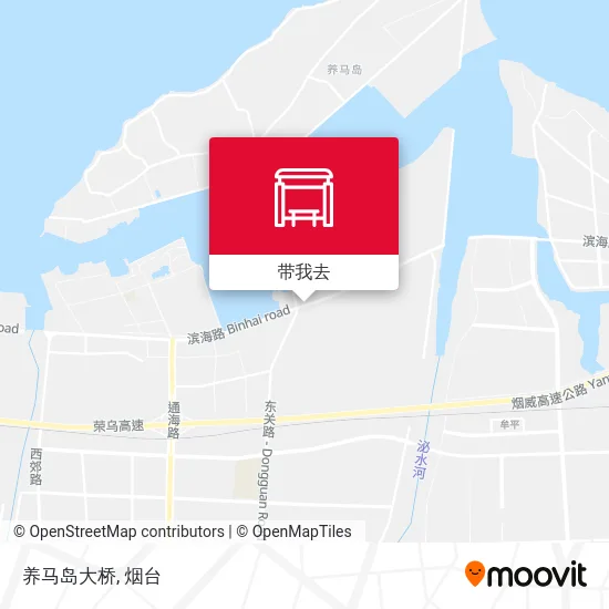 养马岛大桥地图
