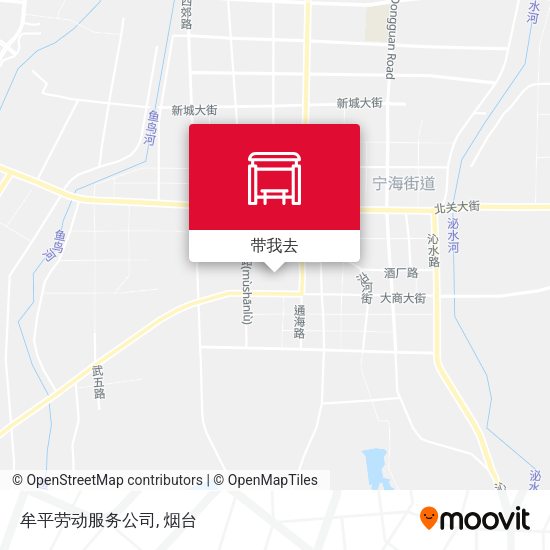 牟平劳动服务公司地图