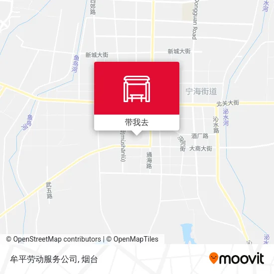 牟平劳动服务公司地图
