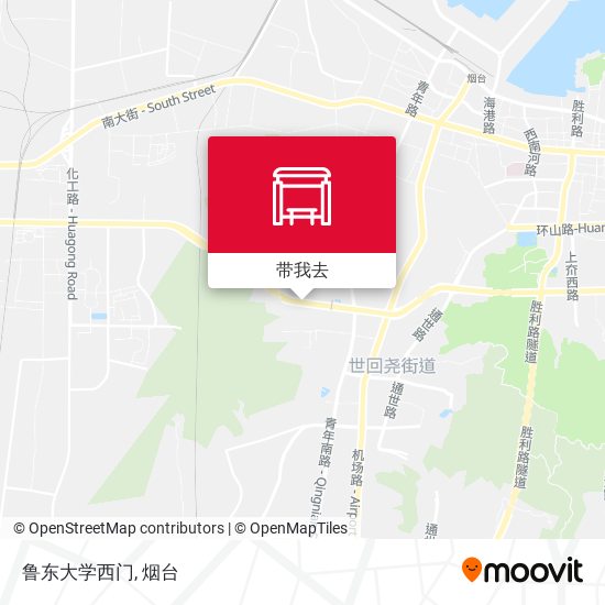 鲁东大学西门地图