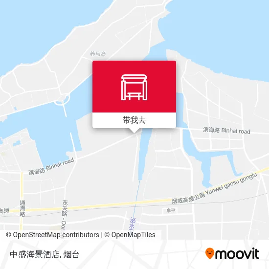 中盛海景酒店地图
