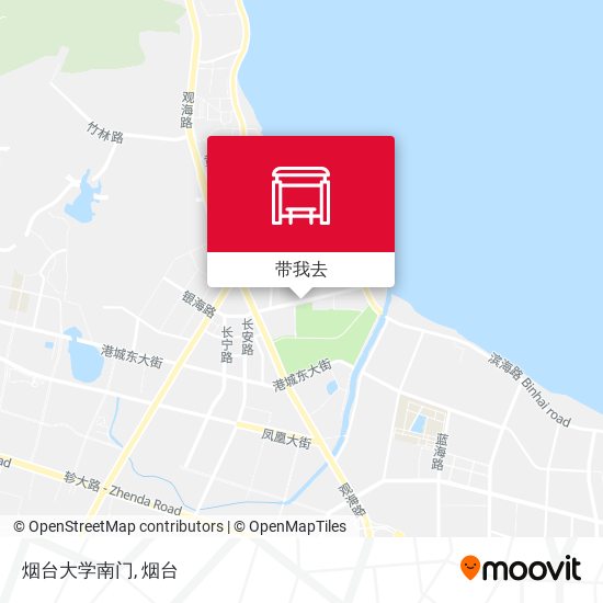 烟台大学南门地图