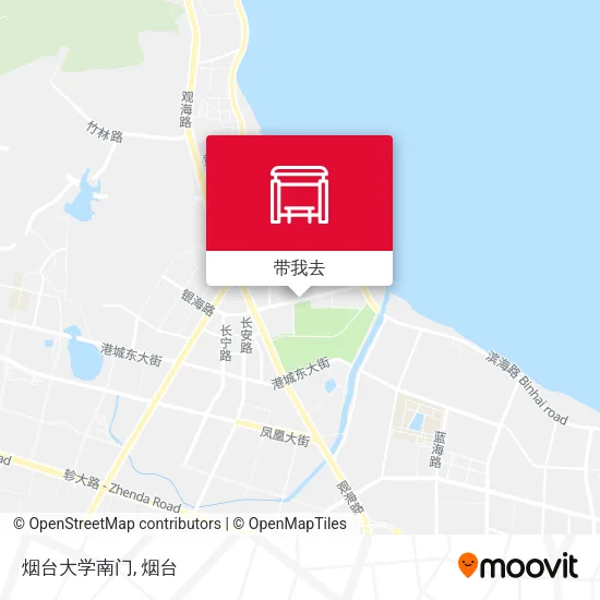 烟台大学南门地图