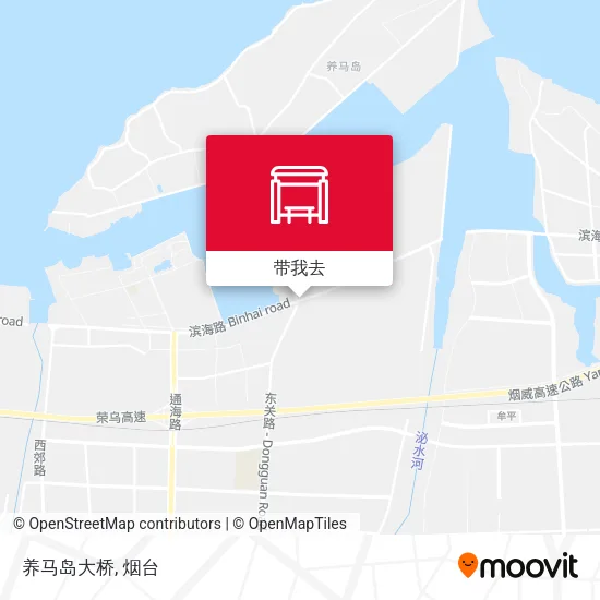 养马岛大桥地图