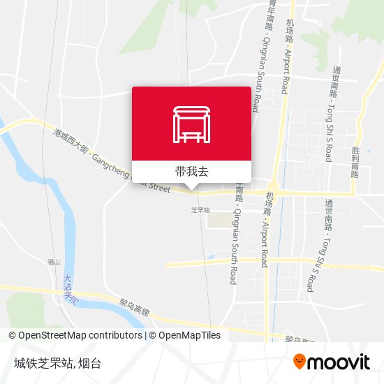 城铁芝罘站地图