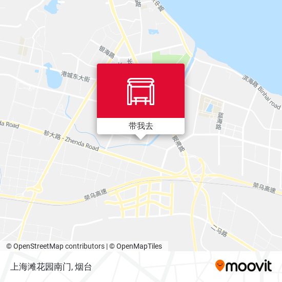 上海滩花园南门地图