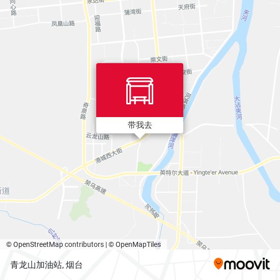 青龙山加油站地图
