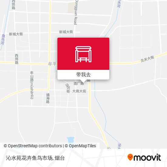 沁水苑花卉鱼鸟市场地图
