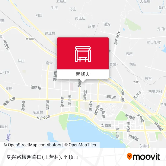 复兴路梅园路口(王营村)地图