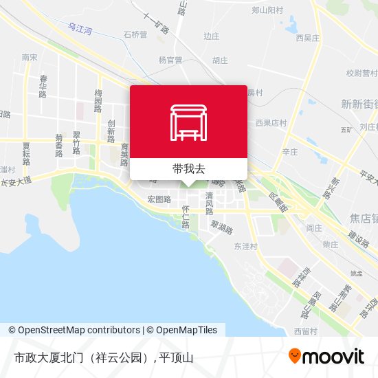 市政大厦北门（祥云公园）地图