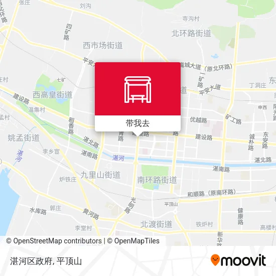 湛河区政府地图