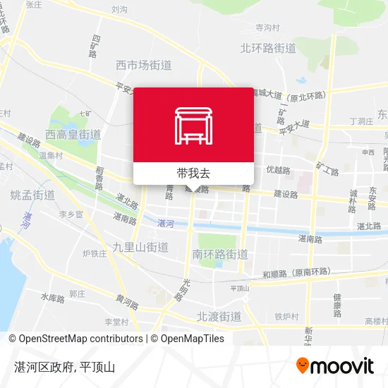 湛河区政府地图