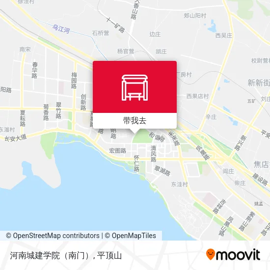 河南城建学院（南门）地图