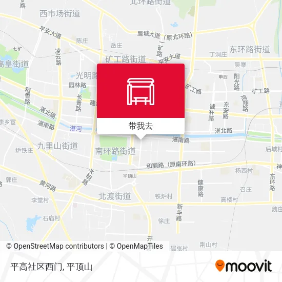 平高社区西门地图