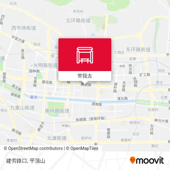 建劳路口地图
