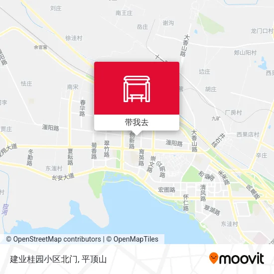 建业桂园小区北门地图