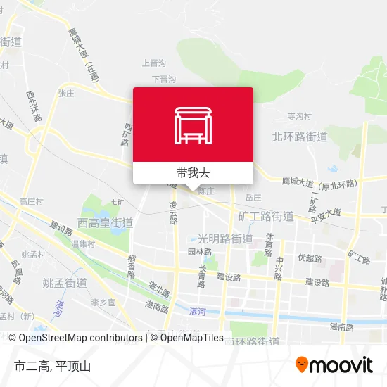 市二高地图