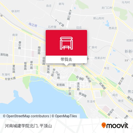河南城建学院北门地图