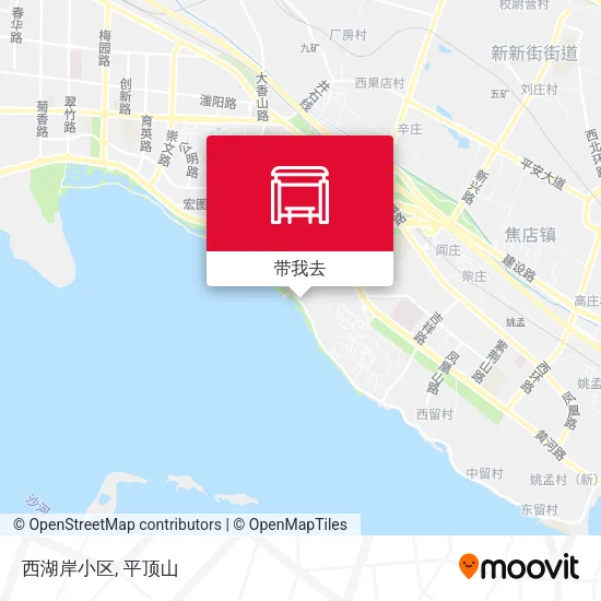 西湖岸小区地图