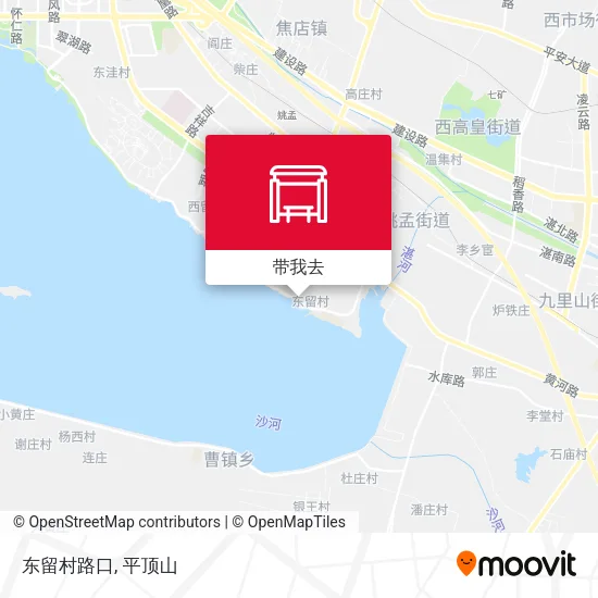 东留村路口地图