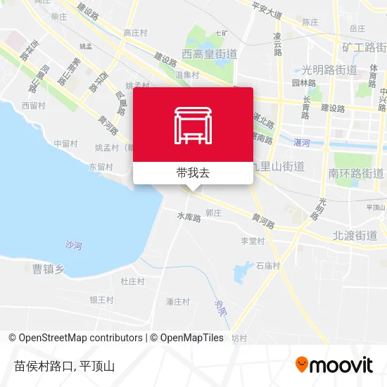 苗侯村路口地图