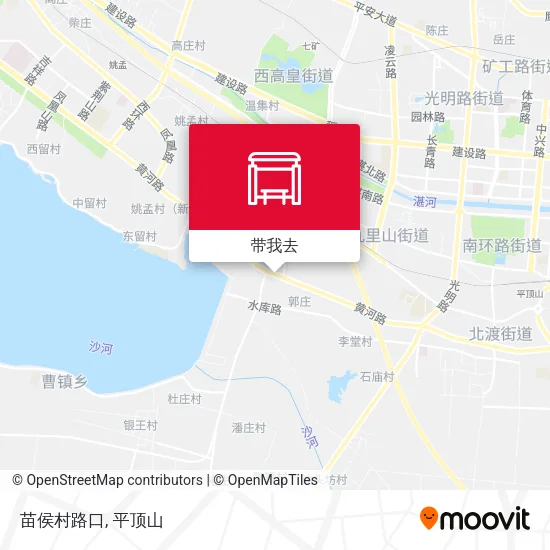 苗侯村路口地图